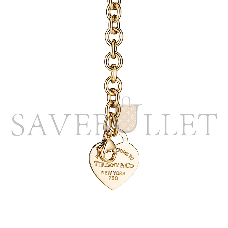 TIFFANY HEART TAG BRACELET IN YELLOW GOLD, MEDIUM 60139692